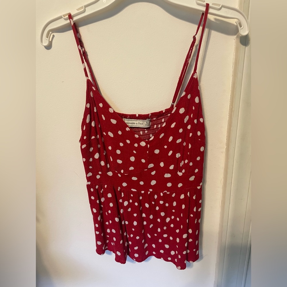 Abercrombie & Fitch Polka Dot Crop Tank